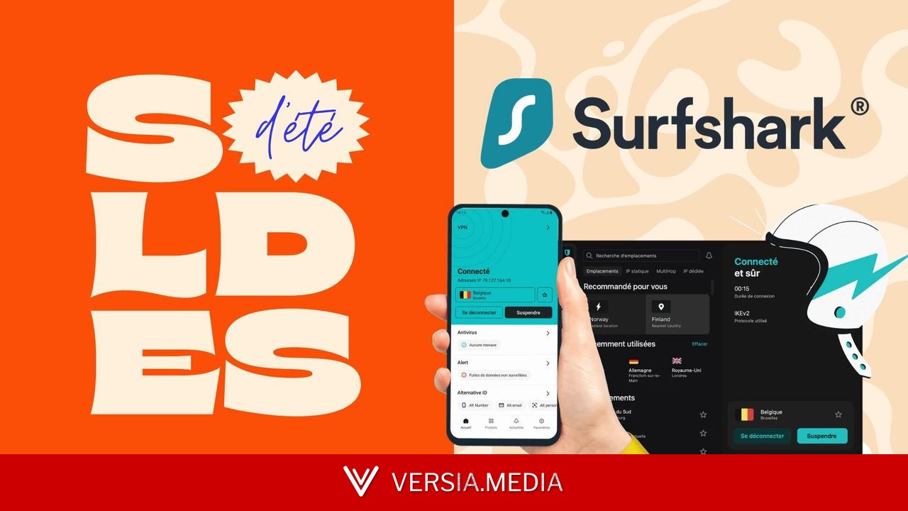 Surfshark est en ce moment l’un des meilleurs VPN pour partir en vacances