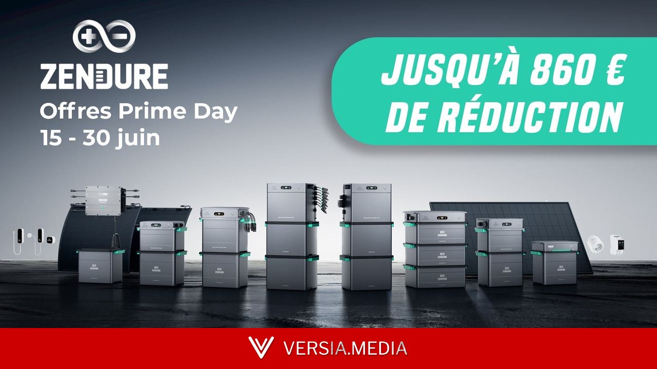 Produire son électricité devient plus accessible : Zendure baisse les prix de ses batteries pour le Prime Day [Sponso] — Tech | Versia.media
