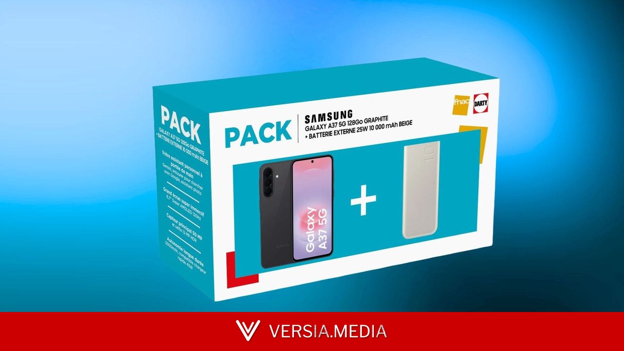 Ce pack avec le Samsung Galaxy A37 5G et une batterie externe de 10 000 mAh mise sur l’autonomie et l’accessibilité avec 102 € de réduction — Tech | Versia.media